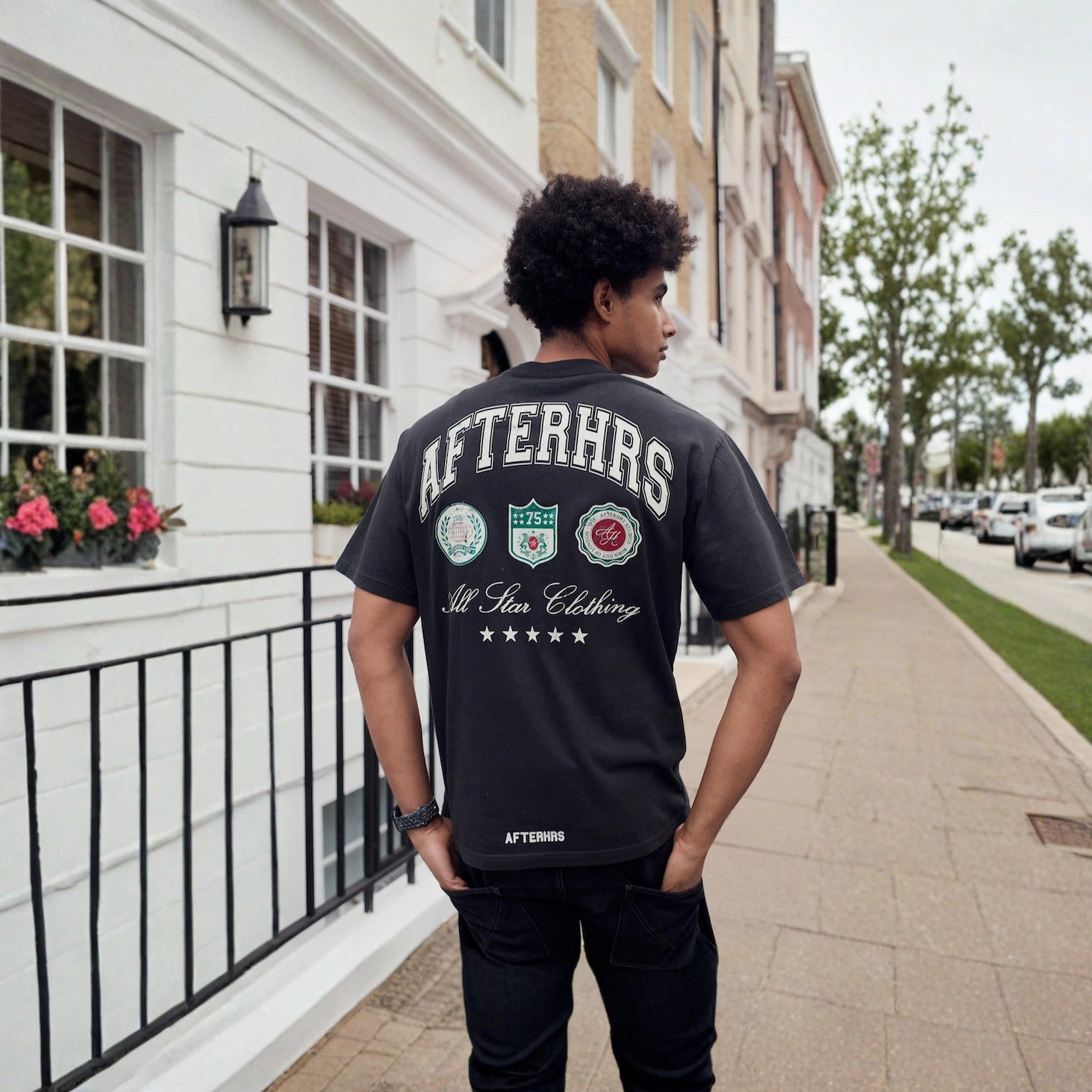 3 Badge Boxy T-Shirt