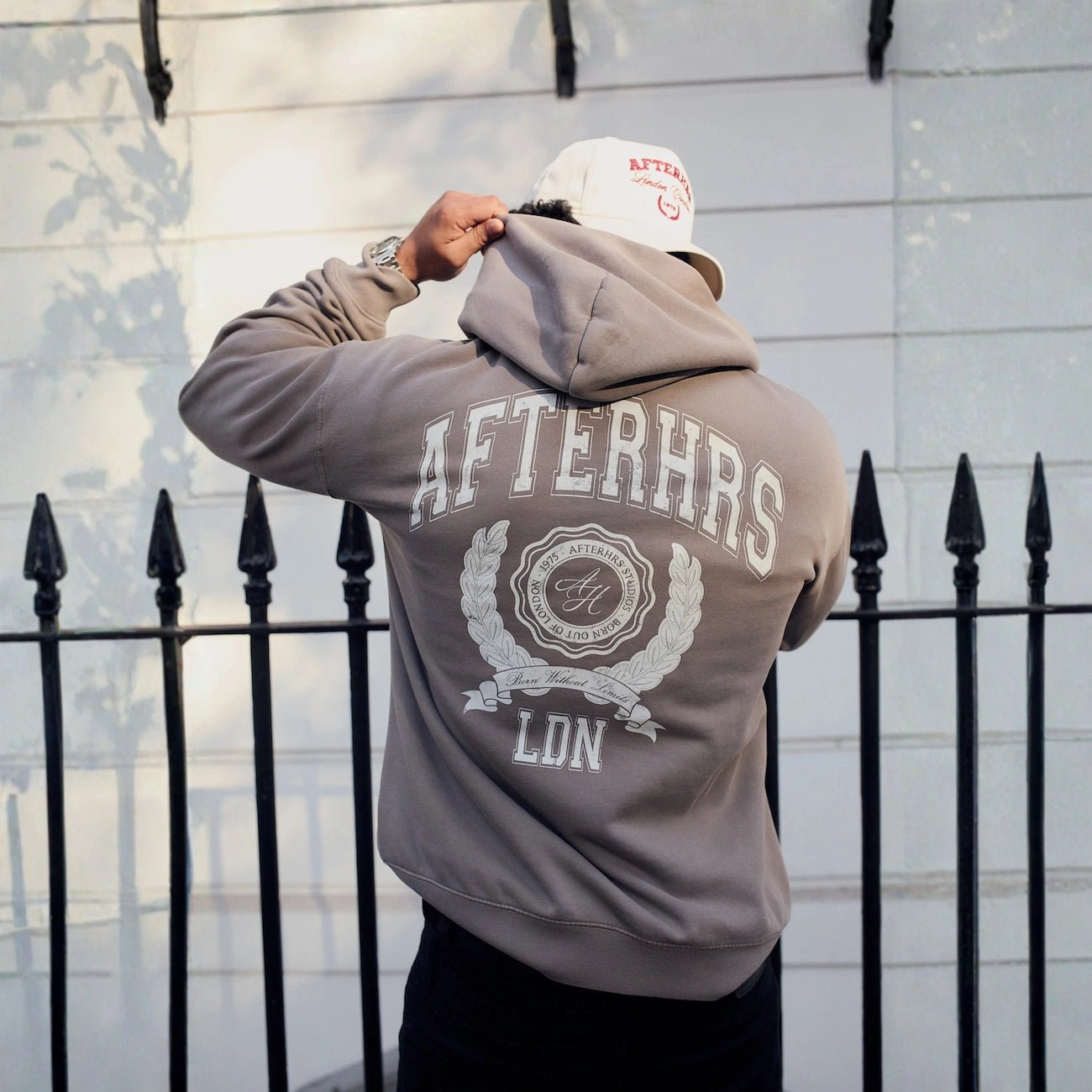 Arch Crest Faded Hoodie