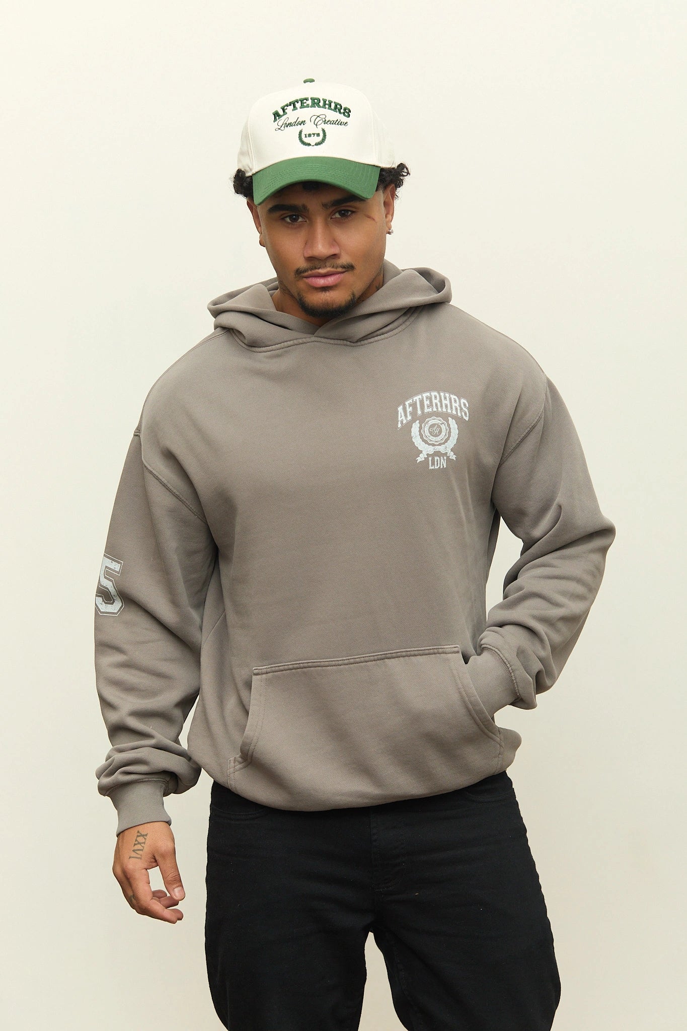 Arch Crest Faded Hoodie