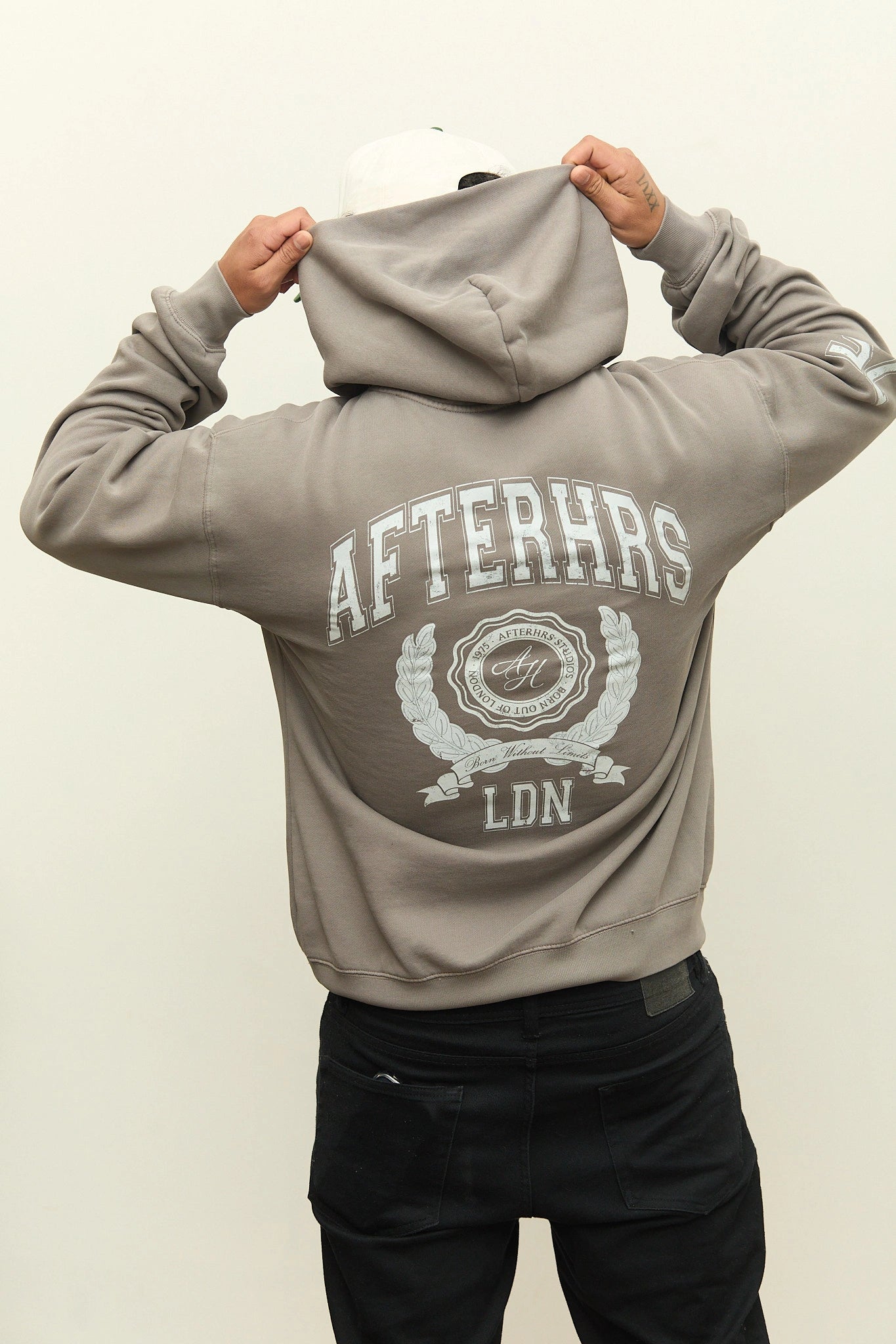 Arch Crest Faded Hoodie