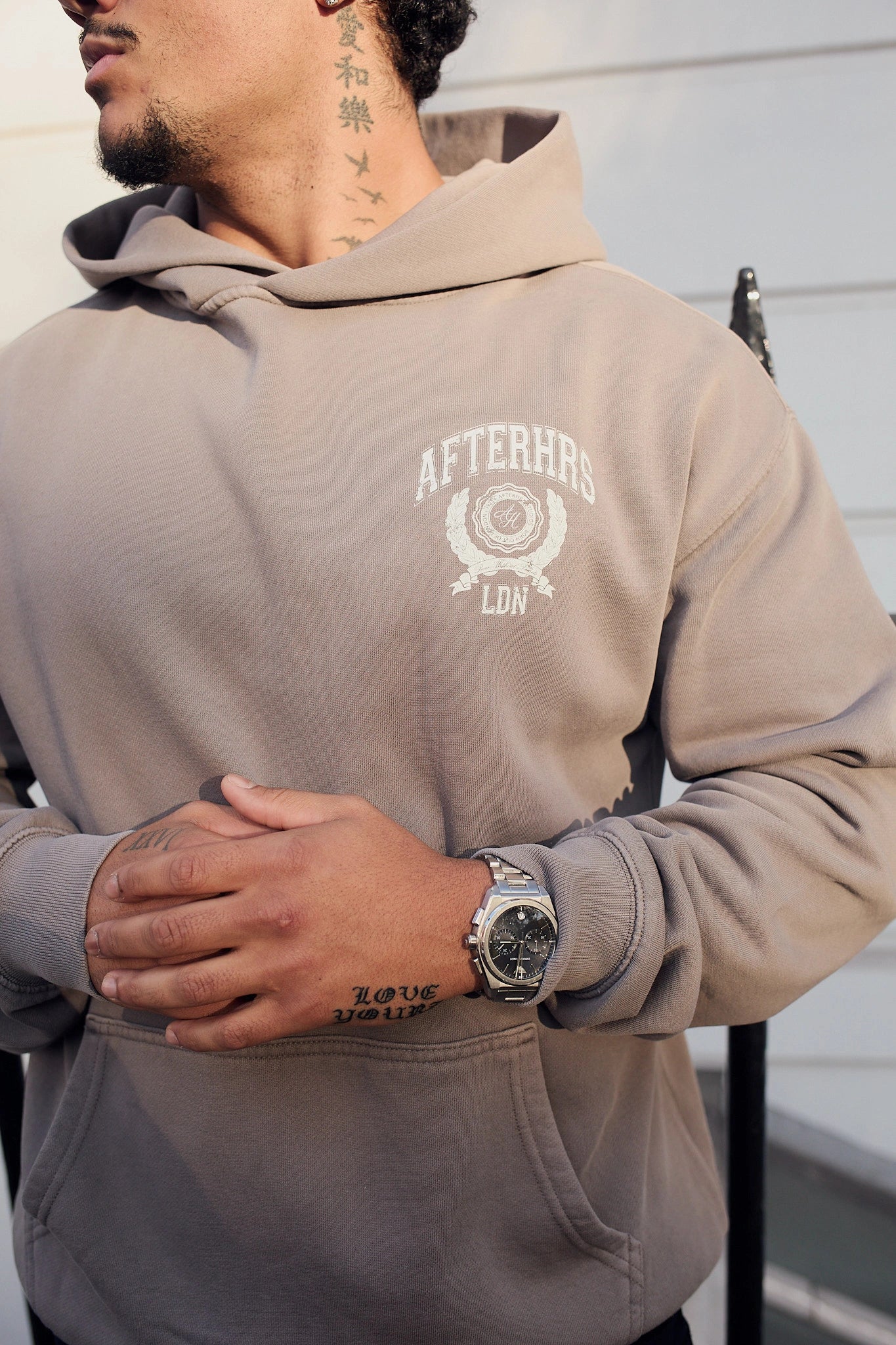 Arch Crest Faded Hoodie