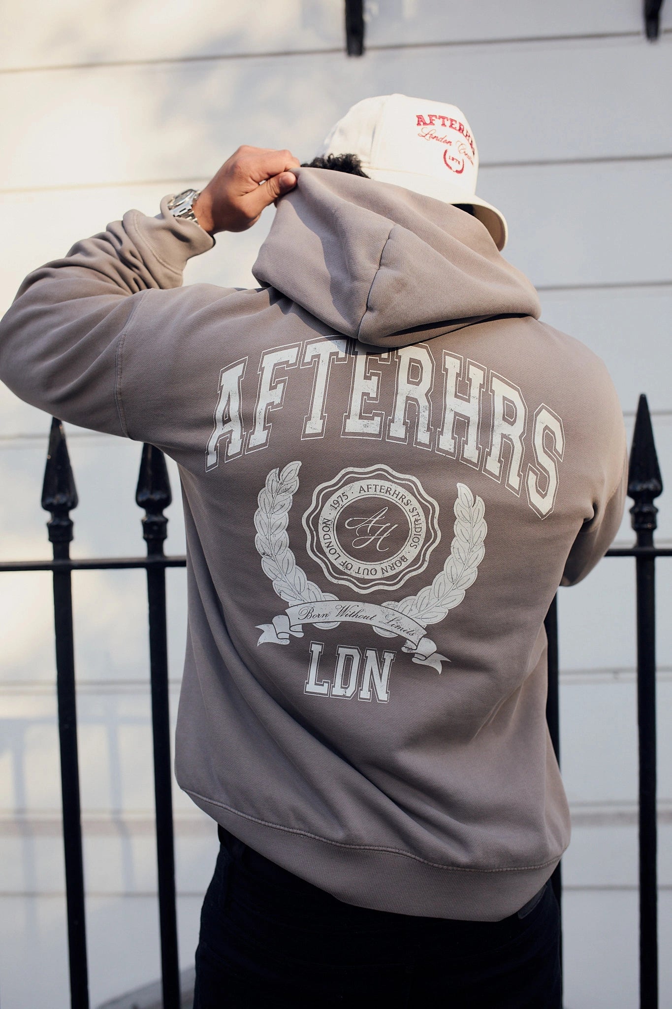 Arch Crest Faded Hoodie