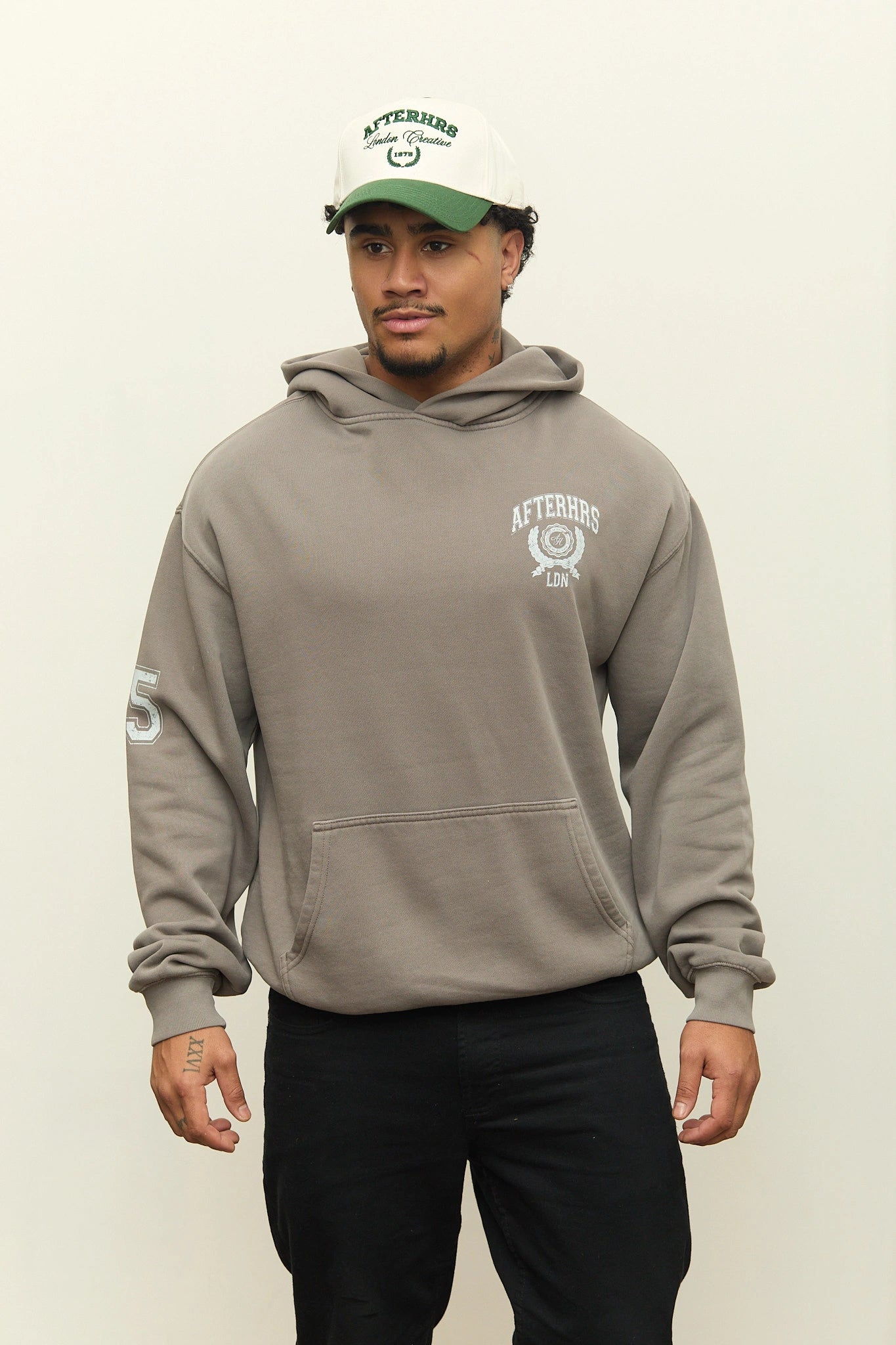 Arch Crest Faded Hoodie