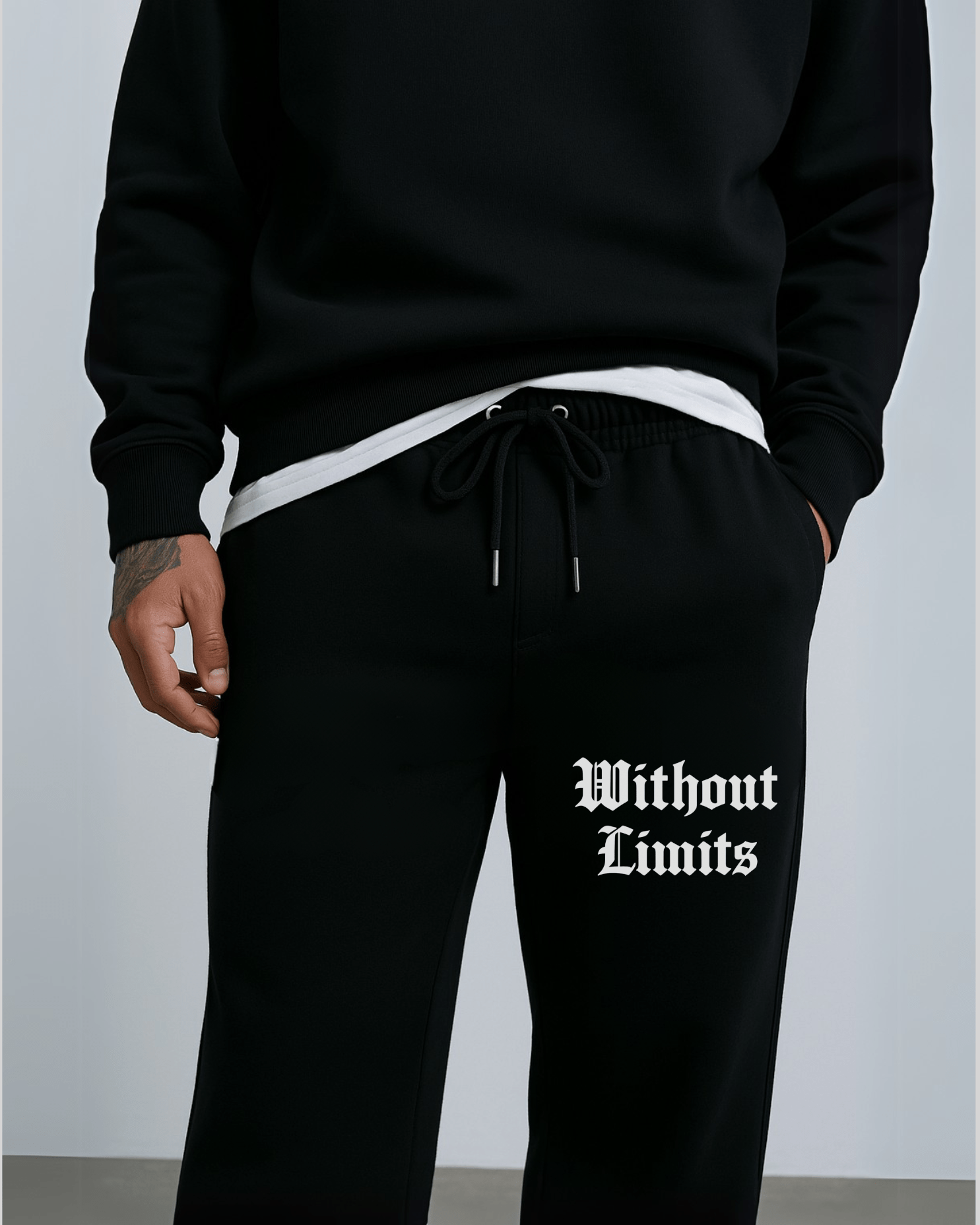 Cuffless Sweatpants Without Limits