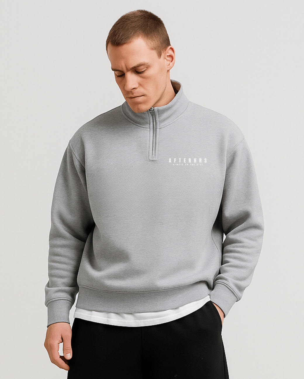 Half Zip Crew.