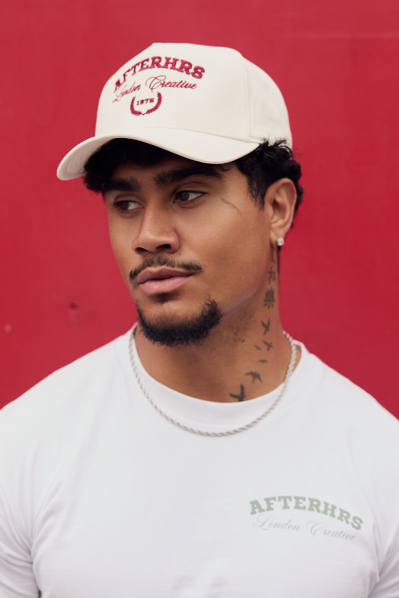 London Creative Cap Ecru / Red