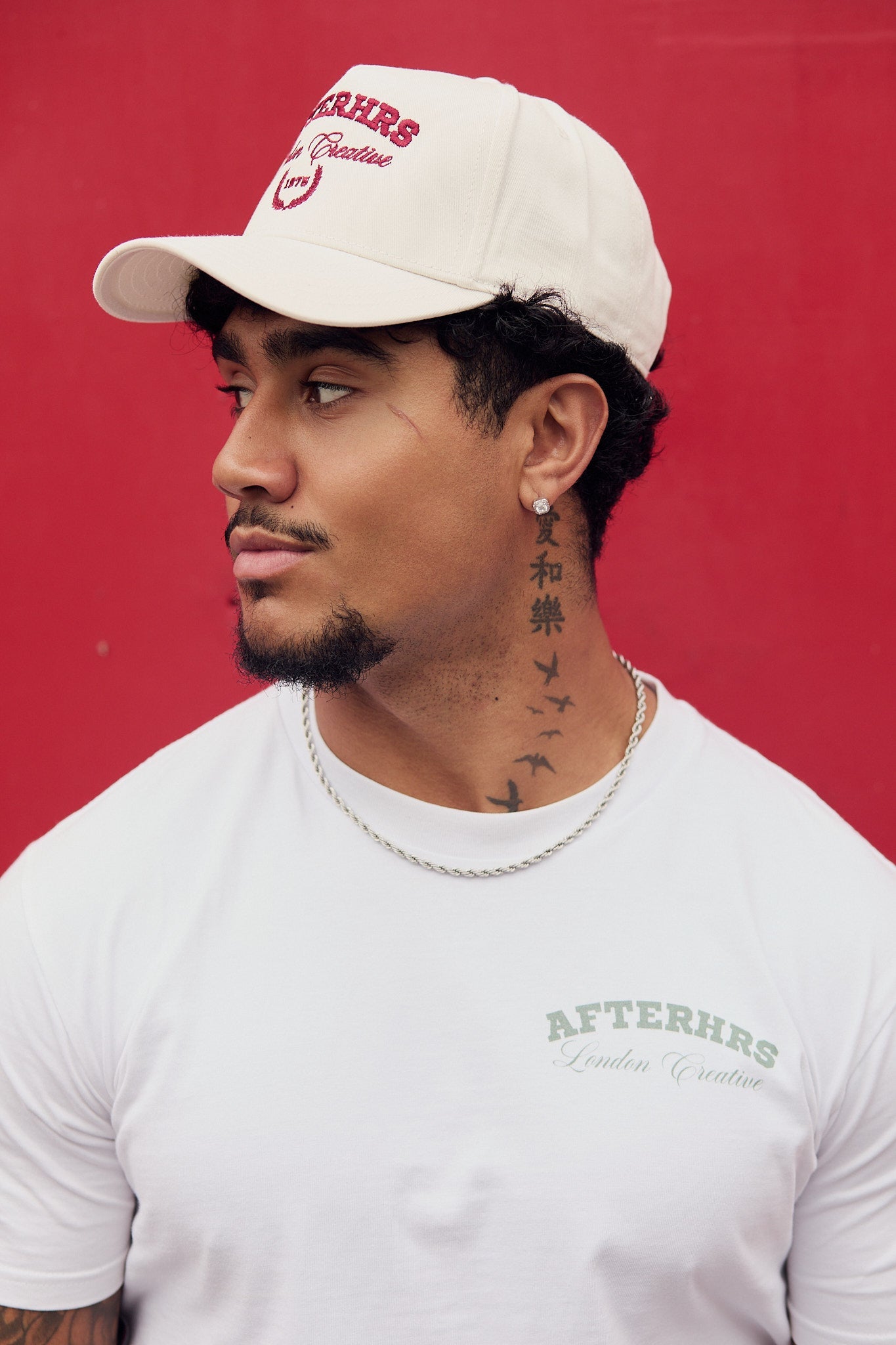 London Creative Cap Ecru / Red