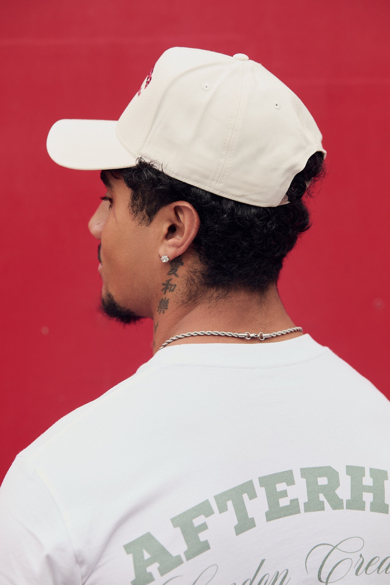 London Creative Cap Ecru / Red