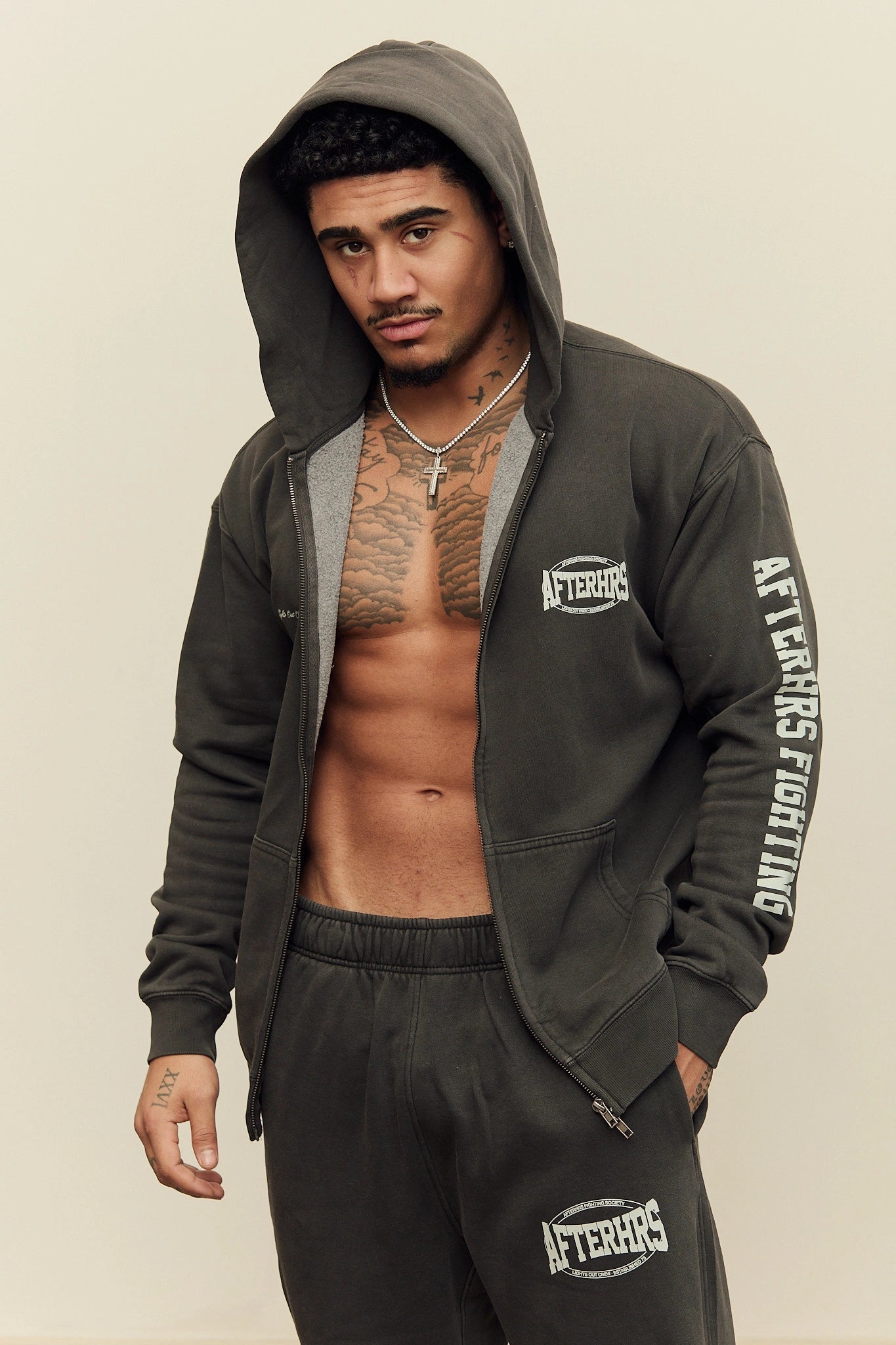 MMA Ring Zipped Hoodie