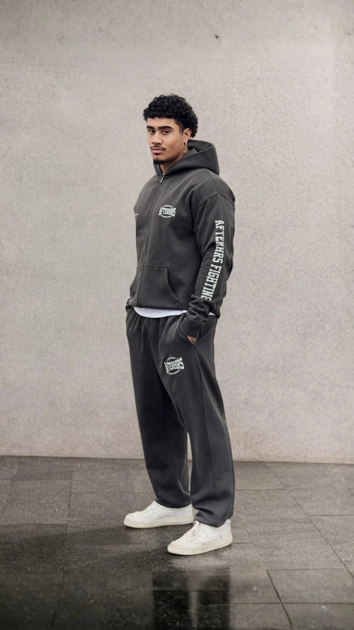 MMA Ring Zipped Hoodie.