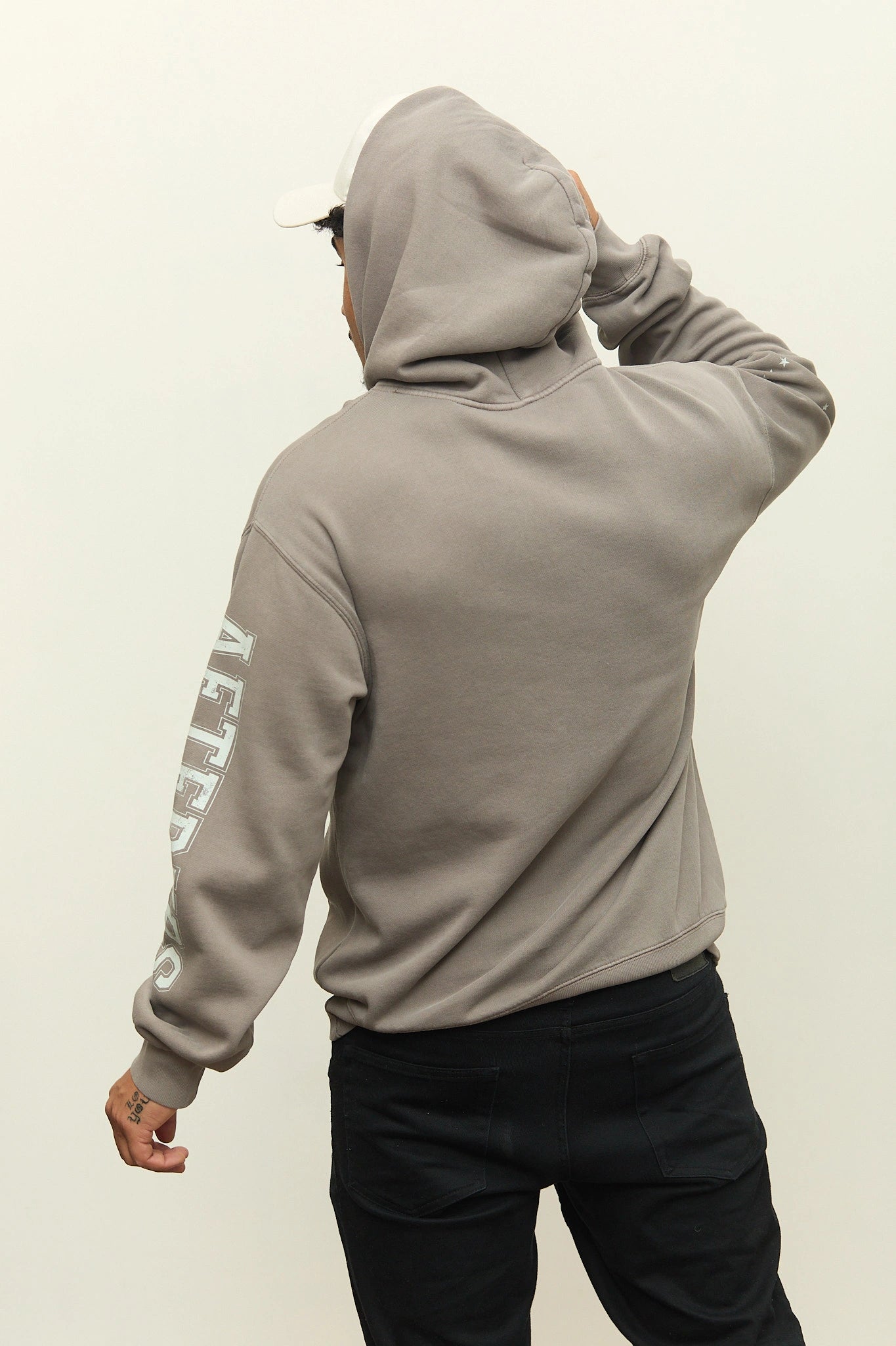 Overlaid Varsity Hoodie