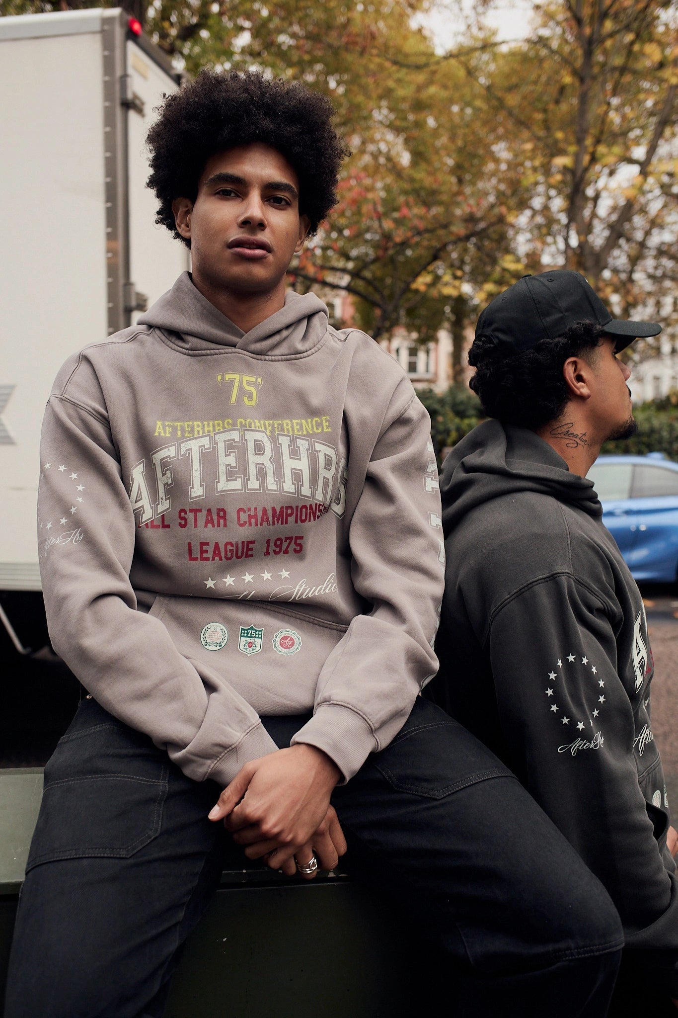 Overlaid Varsity Hoodie