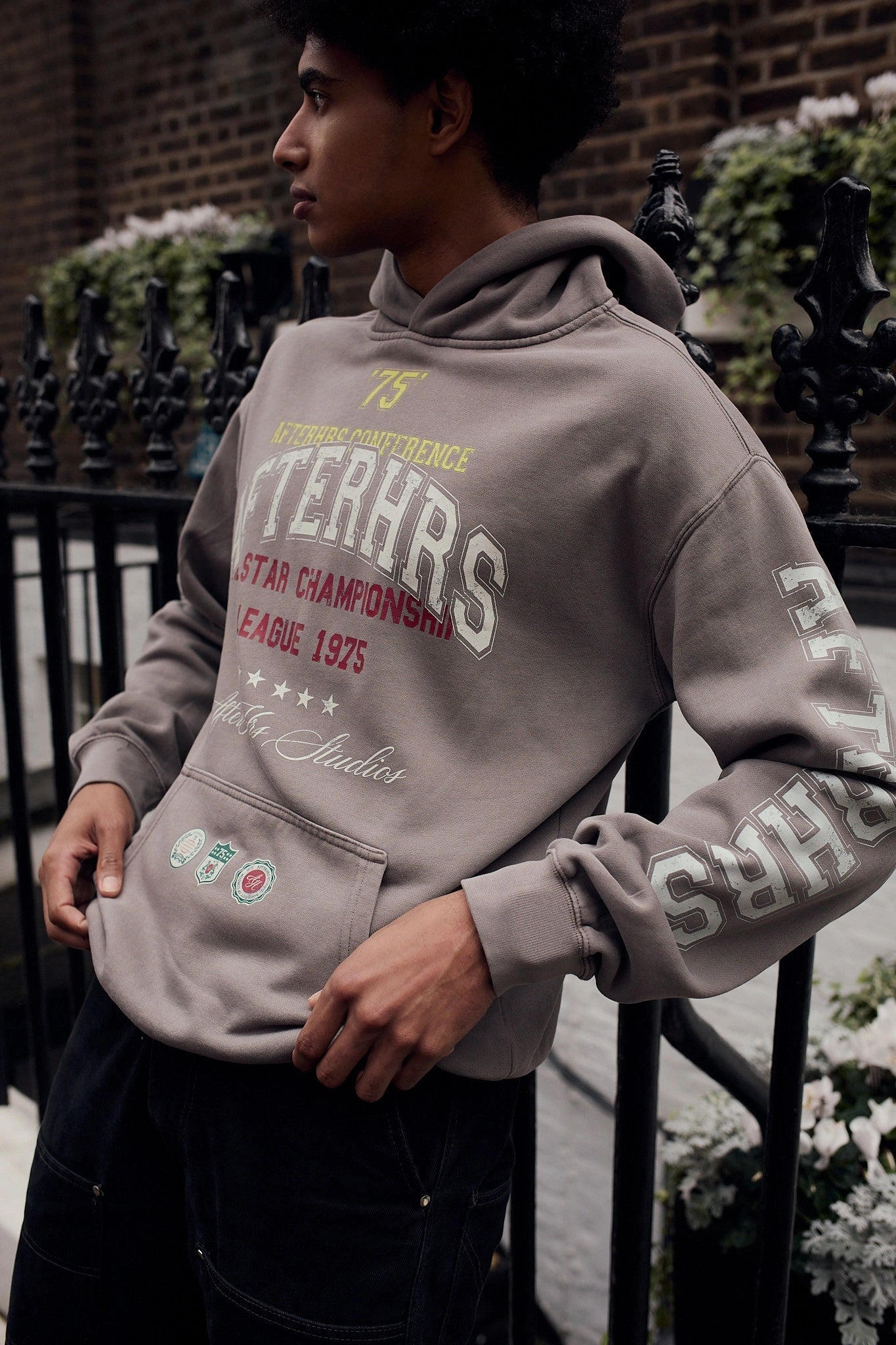 Overlaid Varsity Hoodie