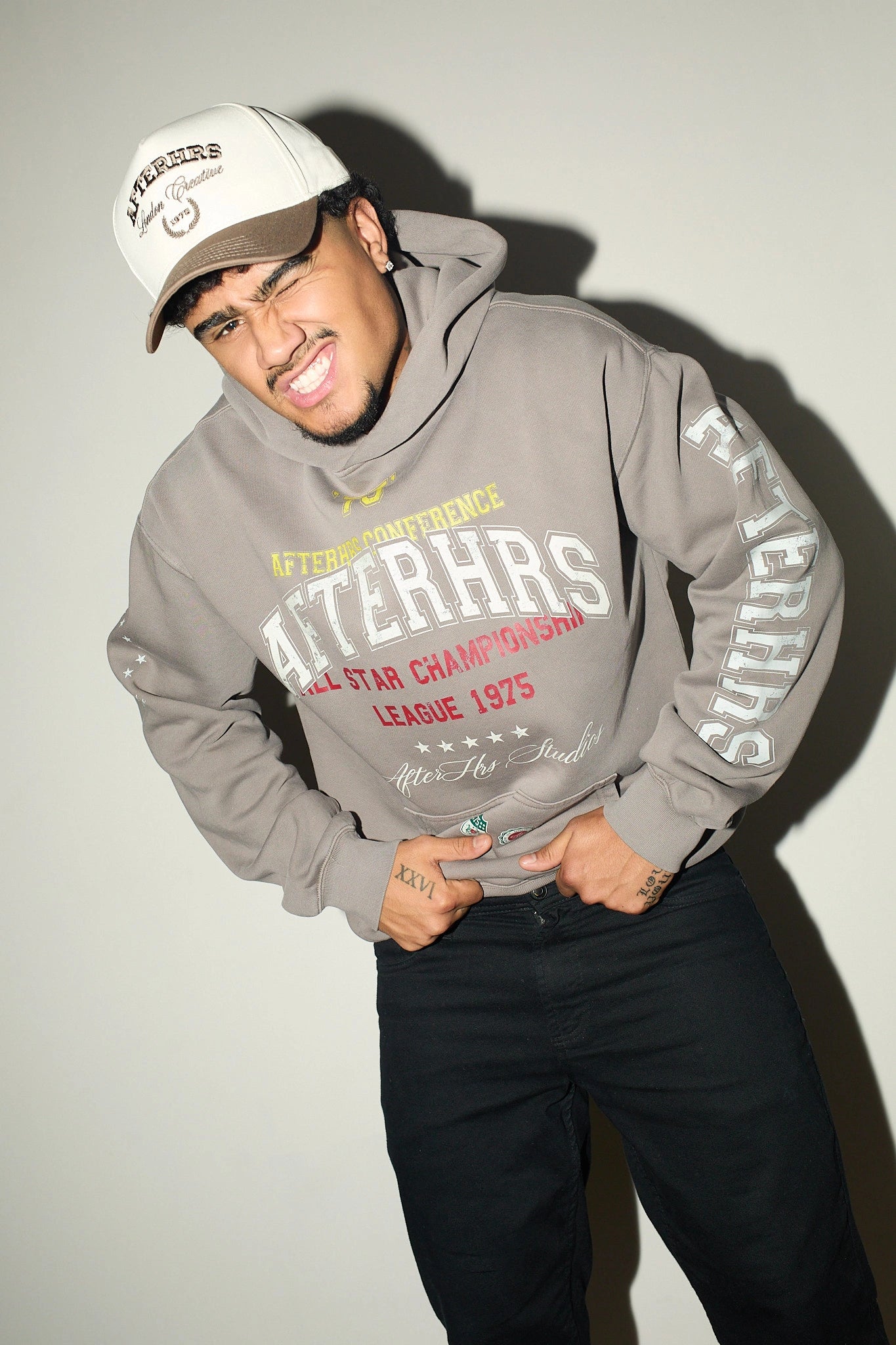 Overlaid Varsity Hoodie