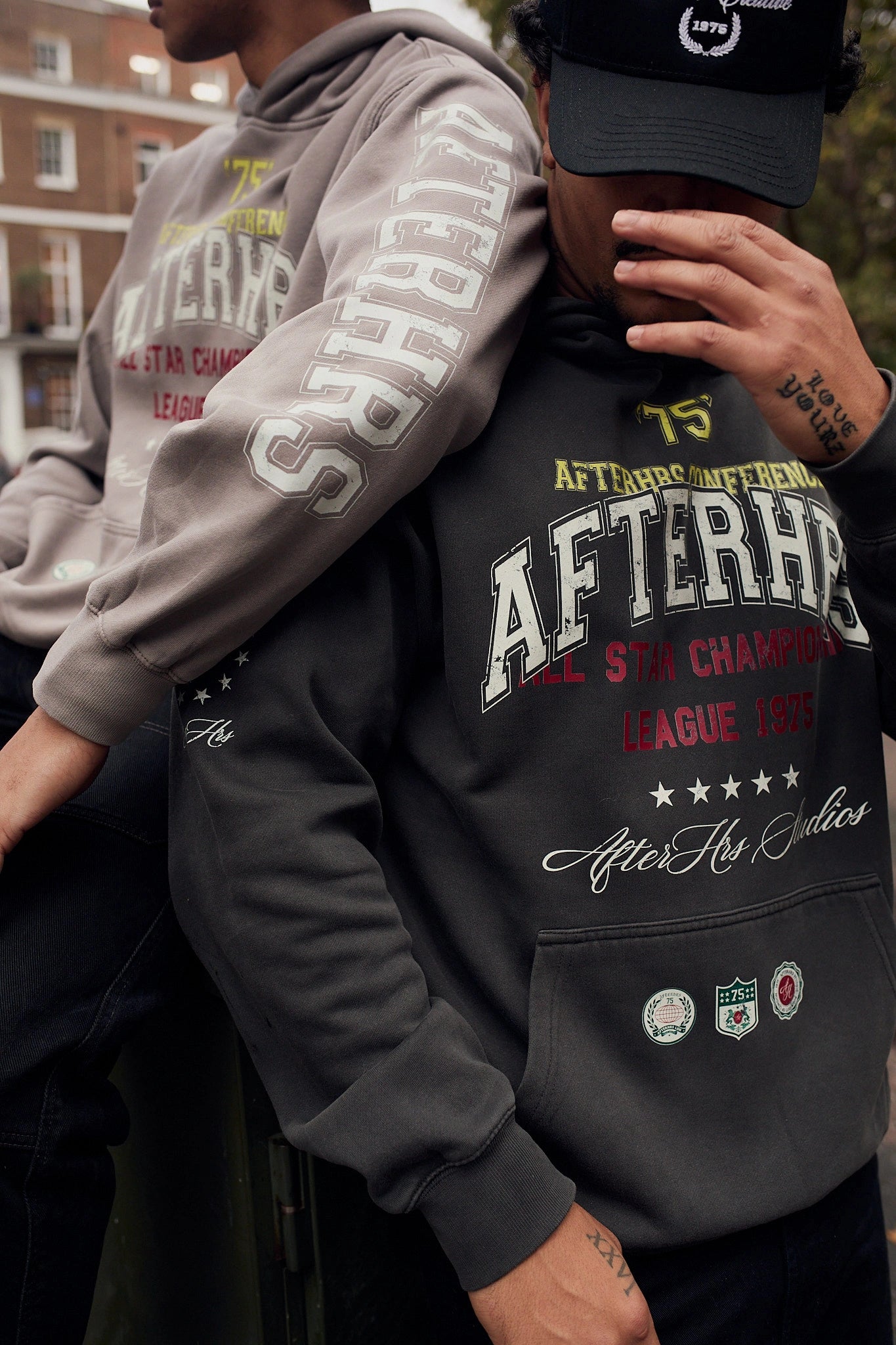 Overlaid Varsity Hoodie.
