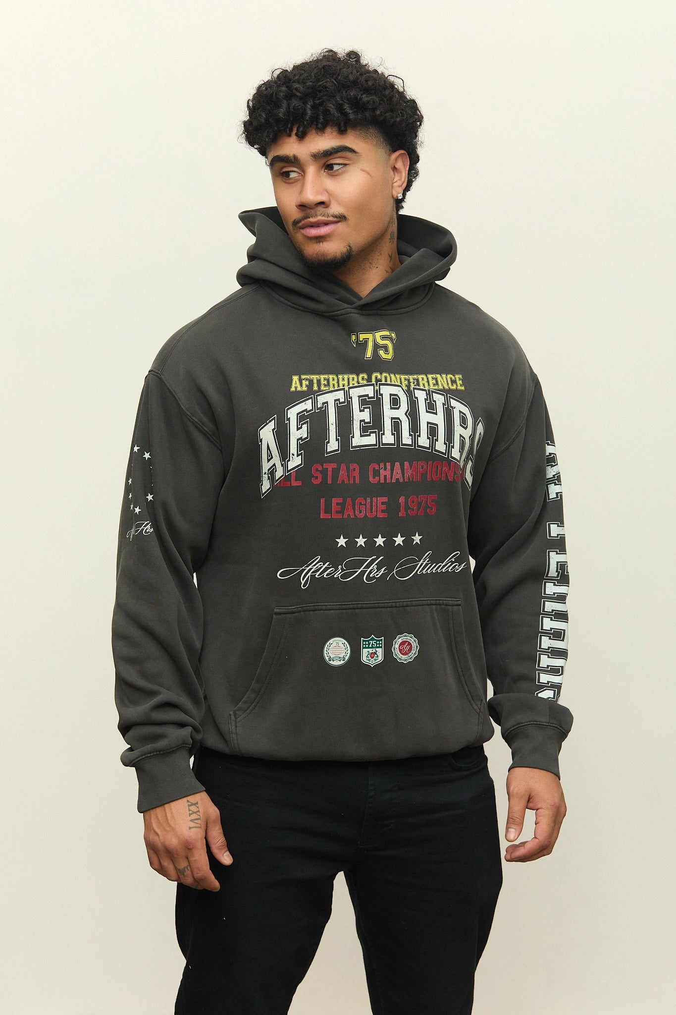 Overlaid Varsity Hoodie.