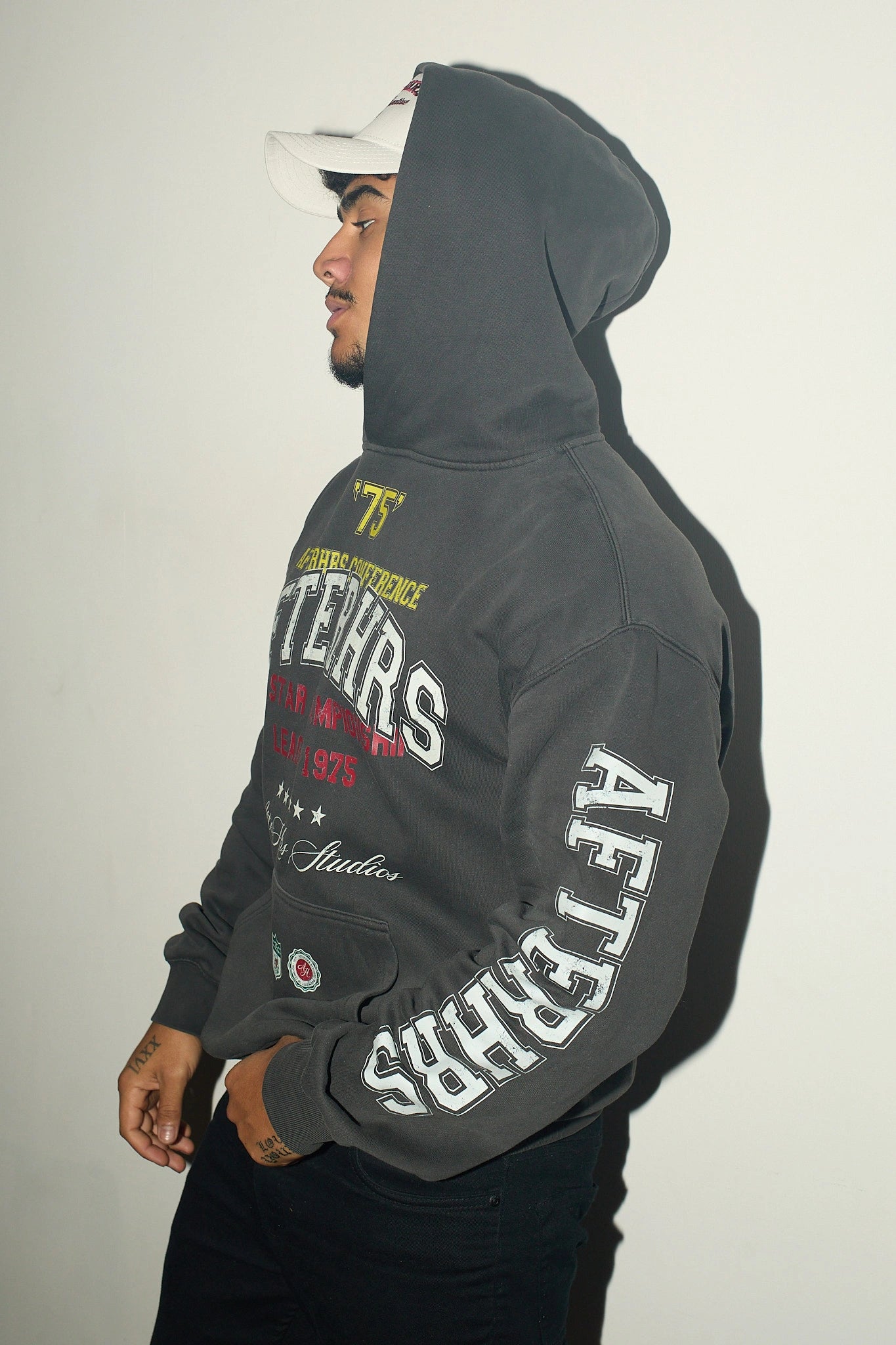 Overlaid Varsity Hoodie.