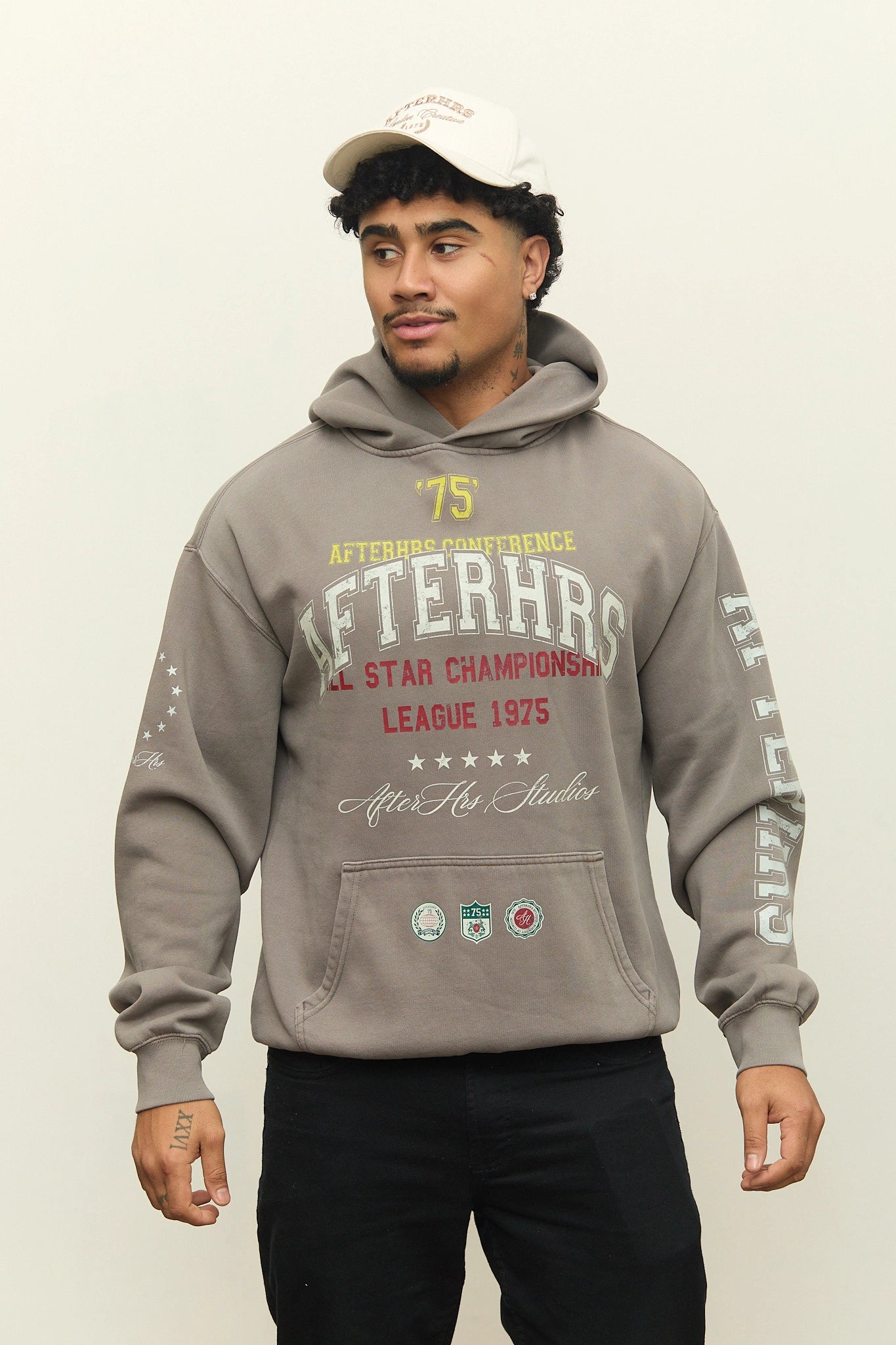 Overlaid Varsity Hoodie