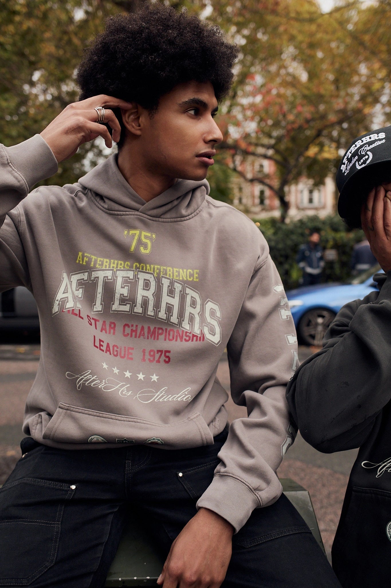 Overlaid Varsity Hoodie