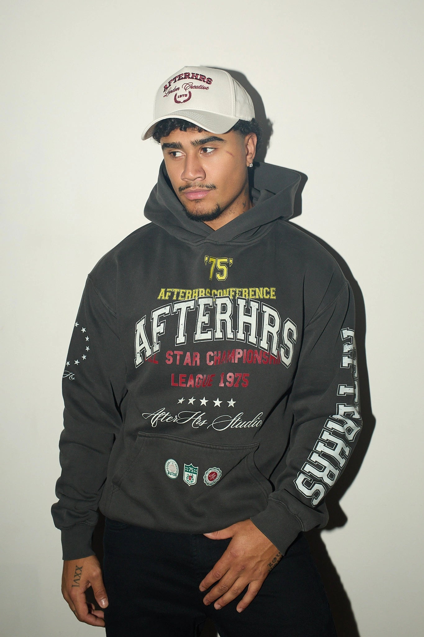 Overlaid Varsity Hoodie.