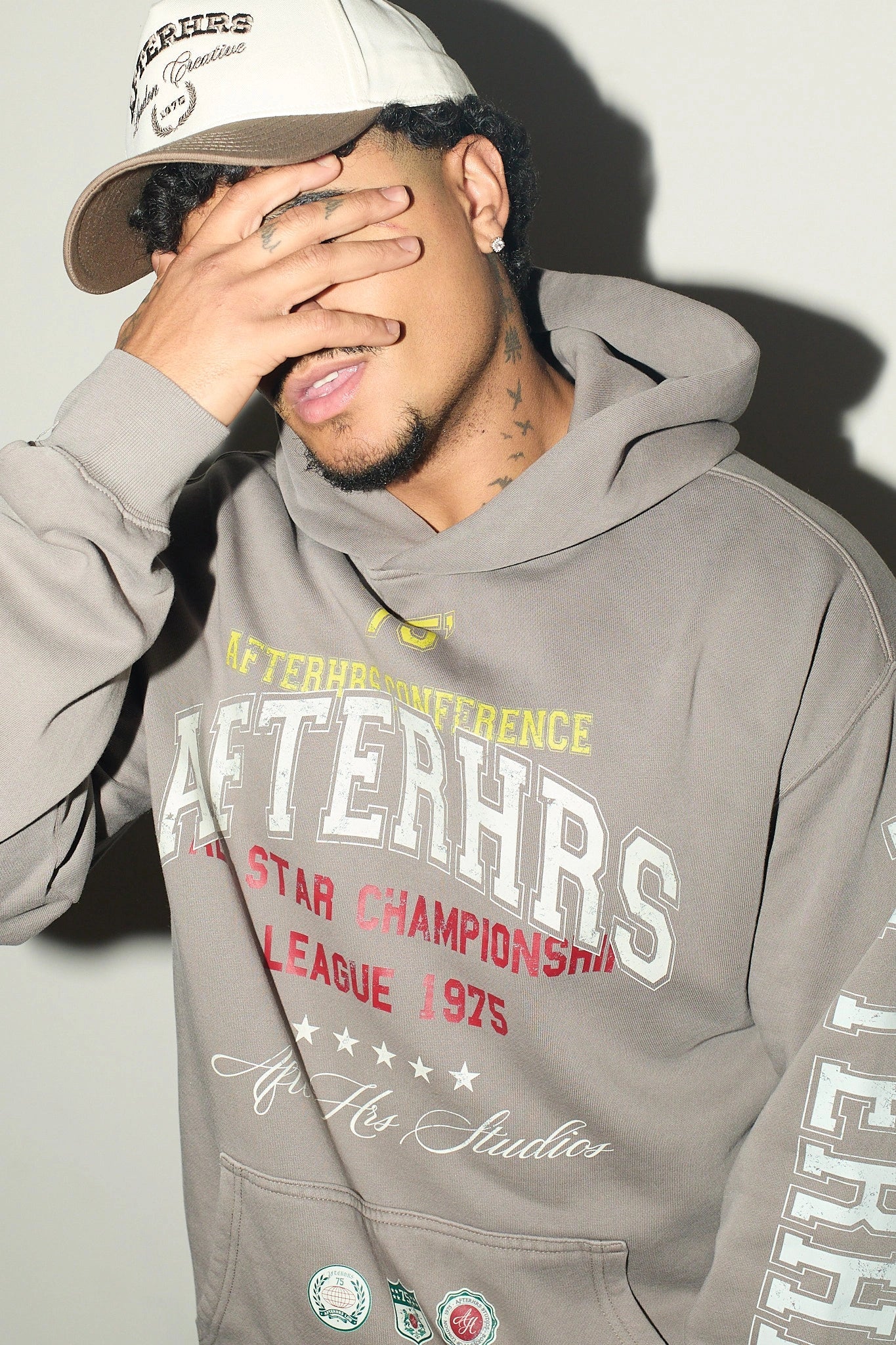 Overlaid Varsity Hoodie