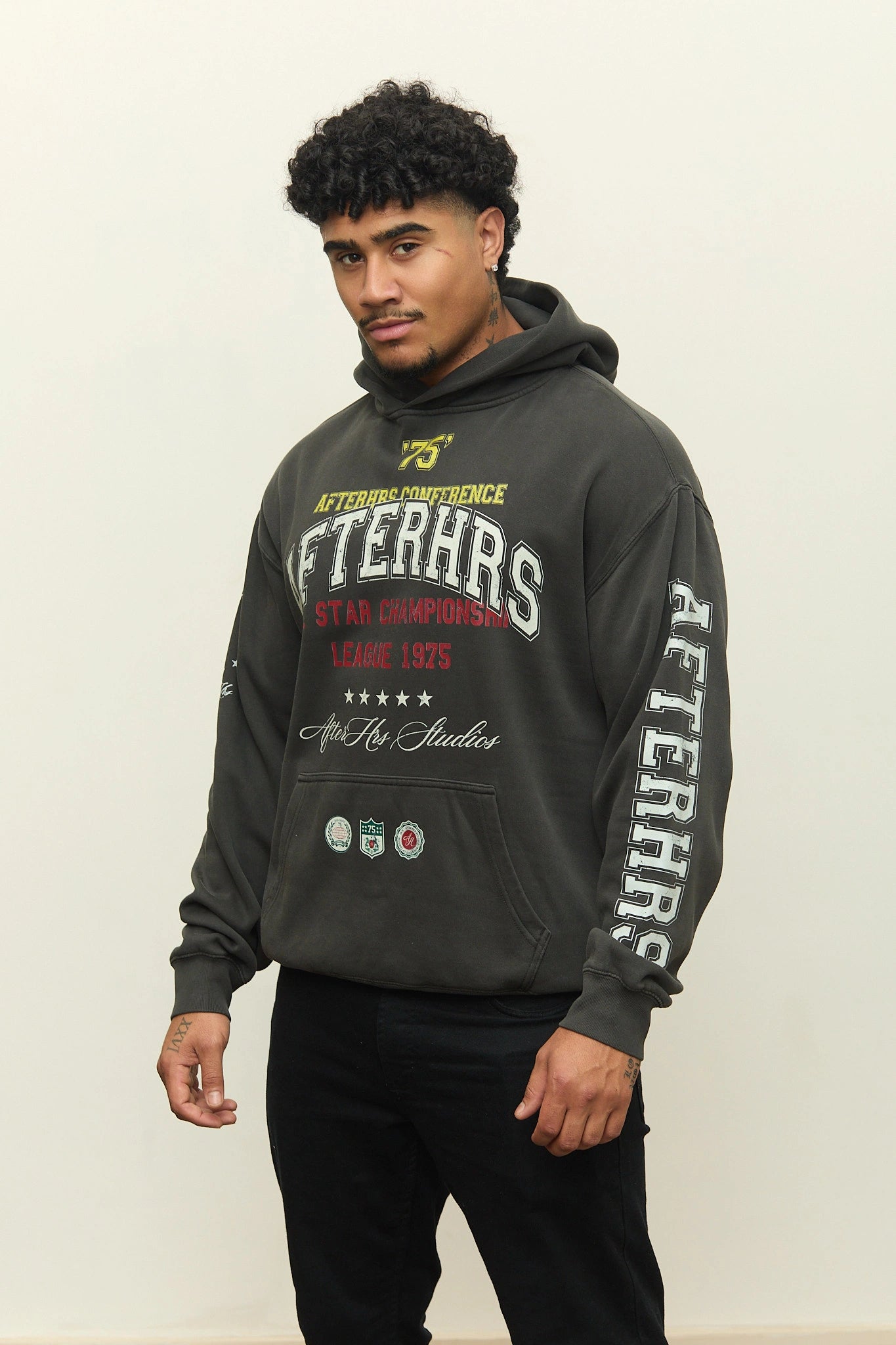 Overlaid Varsity Hoodie.